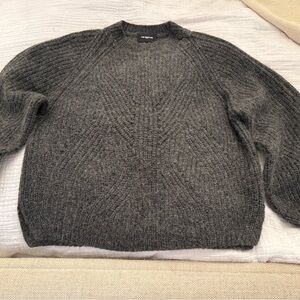 The Kooples Charcoal Knit crew neck Sweater